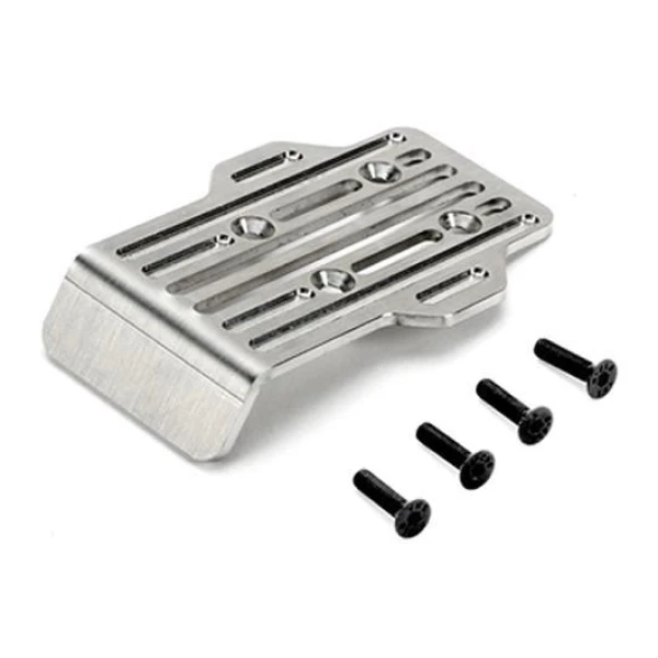Team Magic E5 Option Part - CNC Machined Stainless Chassis Guard - Front