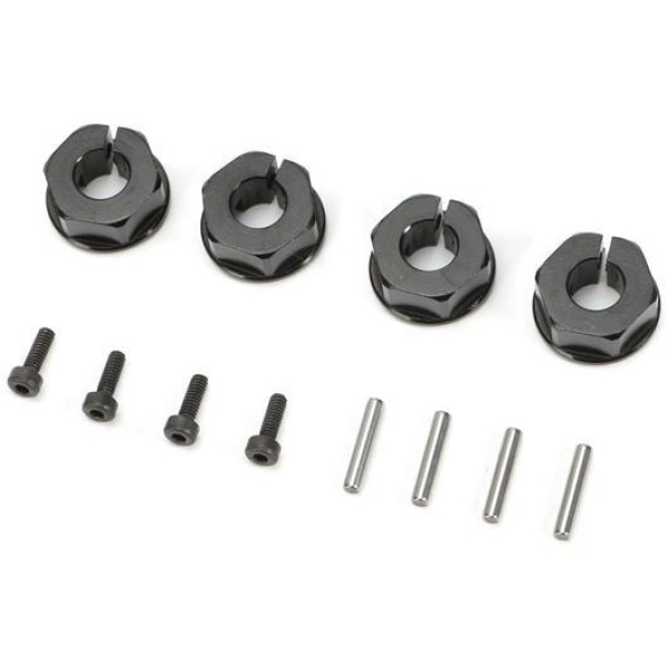 Team Magic E5 Clamp Type Wheel Hexes 12mm (4) -BK