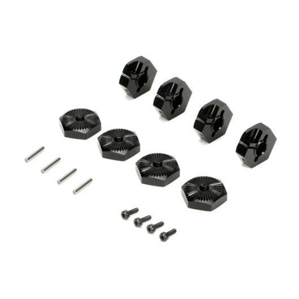 Team Magic E5 Clamp Type Wheel Hexes 17mm Black 4p
