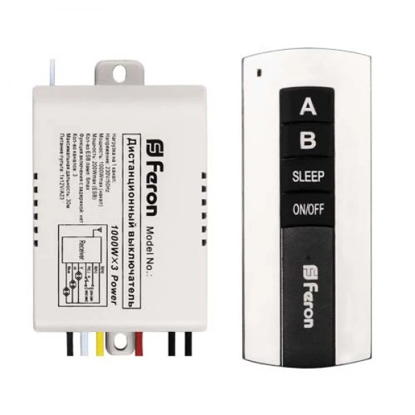 Дистанційний вимикач Feron TM75 2 channel 1000W 30M (4999)