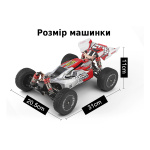 Машинка на радіокеруванні 1:14 баггі WL Toys 144001 4WD (зелений) - Зображення 8