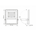 LED прожектор автономний VIDEX 30W 5000K - Зображення 5
