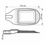 LED ліхтар вуличний VIDEX 100W 5000K 220V (VL-SL06-1005) - Зображення 3