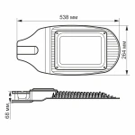 LED ліхтар вуличний VIDEX 100W 5000K 220V (VL-SL06-1005) - Зображення 3
