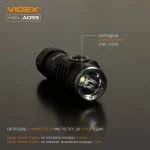 Портативний світлодіодний фонарик VIDEX VLF-A055 600Lm 5700K - Зображення 4