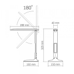 LED настільна лампа VIDEX TF05B 7W 3000-5500K - Зображення 10