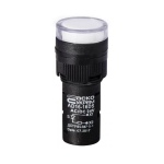 Сигнальна арматура AD16-16DS біла 24V AC/DC