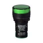 Сигнальна арматура AD22-22DS зелена 220V АC
