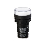 Сигнальна арматура AD22-22DS біла 220V АC