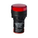Сигнальна арматура AD22-22DS червона 220V DC