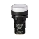 Сигнальна арматура AD22-22DS біла 24V АC/DC