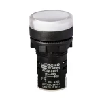 Сигнальна арматура AD22-22DS біла 24V АC/DC