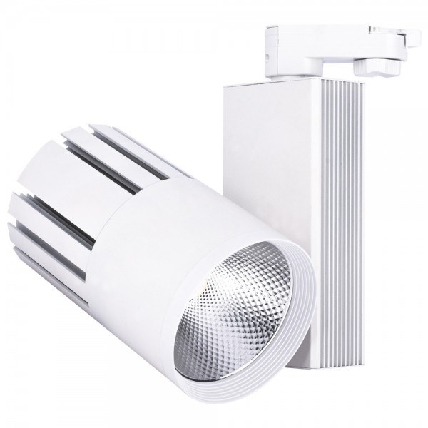Трековий світильник Feron AL105 COB 40W 3600LM IP40 4000K білий 95*200*150 мм (5993)
