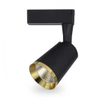 Трековий світильник Feron AL111 COB 18W 1530LM 4000K IP40 чорний+золото 90*150*170 мм (6312)
