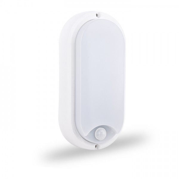 Світлодіодний світильник Feron AL3009 з ІЧ-датчиком 230V 12W 840LM 4000К IP54, 210*102*46mm (6229)