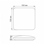 LED світильник функціональний квадратний VIDEX 72W 2800-6000K - Зображення 4