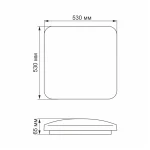 LED світильник функціональний квадратний VIDEX 72W 2800-6000K - Зображення 4