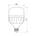 LED лампа TITANUM A100 30W E27 6500К - Зображення 3