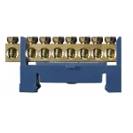 BC-508 6х9 8 відп. Нульова шина з ізолятором на Din-рейку