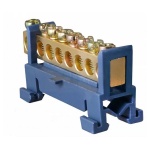 BC-508 6х9 8 відп. Нульова шина з ізолятором на Din-рейку - Зображення 2