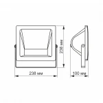 VL-F10RGB-W LED Смарт прожектор Videx 10w RGB 3000-6500 220V Vhite20 - Зображення 4