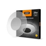 LED світильник Акриловий круглий VIDEX 24W 4100K 220V 4 шт (VL-JTR-24S4)