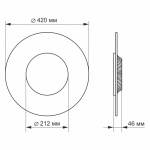 LED світильник Акриловий круглий VIDEX 24W 4100K 220V 4 шт (VL-JTR-24S4) - Зображення 3