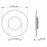 LED світильник Акриловий круглий VIDEX 24W 4100K 220V 4 шт (VL-JTR-24S4) - Зображення 3