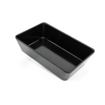 Страва для викладення продуктів, 22.5×14.7×6 см, чорна
