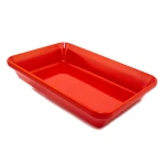 Страва для викладення продуктів з меламіну, 30×19.5×5.5 см, червона