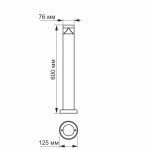 LED Світильник архітектурний IP54 VIDEX 3W 2700K (VL-AR05-03062S) - Зображення 3