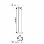 LED Світильник архітектурний IP54 VIDEX 3W 2700K (VL-AR05-03062S) - Зображення 3