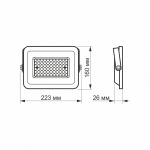 LED прожектор VIDEX 50W 5000K 220V (VL-Fe505W) 10 шт - Зображення 5