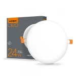 LED світильник безрамковий круглий VIDEX 24W 4100K 220V 20 шт/ящ (VL-DLFR-244)