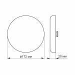 LED світильник безрамковий круглий VIDEX 24W 4100K 220V 20 шт/ящ (VL-DLFR-244) - Зображення 4