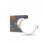 LED світильник безрамковий круглий VIDEX 9W 4100K 220V 20 шт/ящ (VL-DLFR-094)