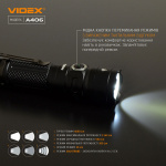 Портативний світлодіодний фонарик VIDEX VLF-A406 4000Lm 6500K - Зображення 5