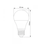 LED лампа TITANUM A60 10W E27 4100K 220V 50шт/ящ - Зображення 3