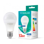 LED лампа TITANUM A60 12W E27 4100K 220V 50шт/ящ
