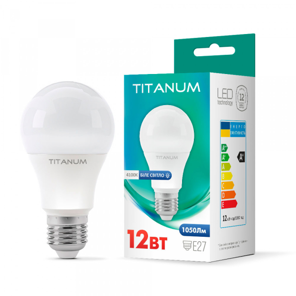cfb65026-9945-11eb-818a-0025b3220fe4.800x600.jpeg LED лампа TITANUM A60 12W E27 4100K 220V 50шт/ящ - Зображення 1
