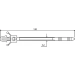 CHS-120 PT (хомут монтажний) (упак 100шт) - Зображення 2