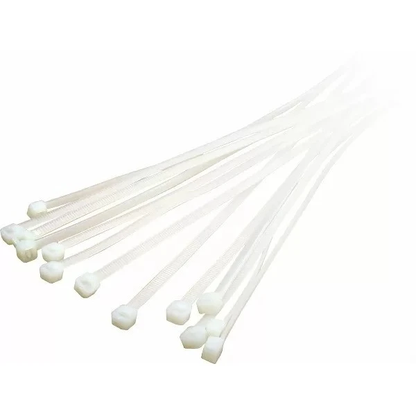 Хомути кабельні (стяжки) CHS 300 х 4 мм білі (упак 100шт)