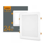 LED світильник вбудований квадрат VIDEX 24W 5000K 220V (VL-DLS-245)