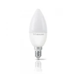 LED лампа TITANUM C37 6W E14 4100K 220V 50шт/ящ - Зображення 2