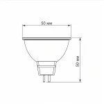LED лампа TITANUM MR16 6W GU5.3 3000K - Зображення 3