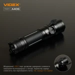 Портативний світлодіодний фонарик VIDEX VLF-A406 4000Lm 6500K - Зображення 9