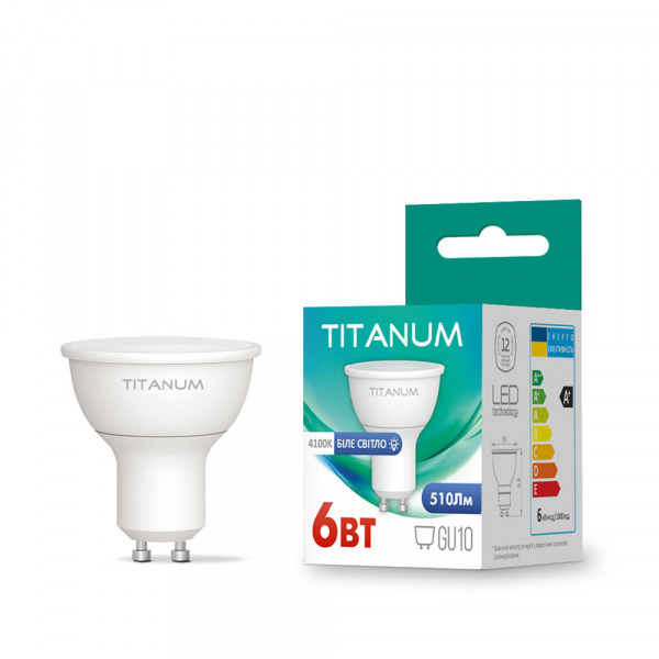 LED лампа TITANUM MR16 6W GU10 4100K