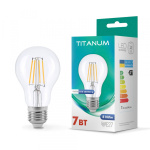 LED лампа TITANUM Filament A60 7W E27 4100K