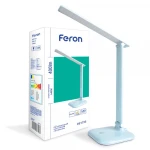 Настільний світлодіодний світильник Feron DE1725 блакитний 30LED 9W (36*15*15cm) IP20 (5795)