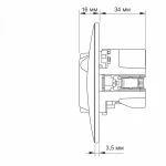 VIDEX BINERA Розетка 1а із заземленням та 2USB біла (VF-BNSK1GU2-W) (20/120) - Зображення 6